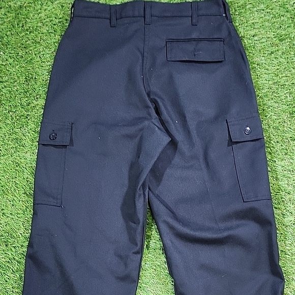 Men's Classic Black Cargo Pants Made In Canada 80s - Picture 8 of 8